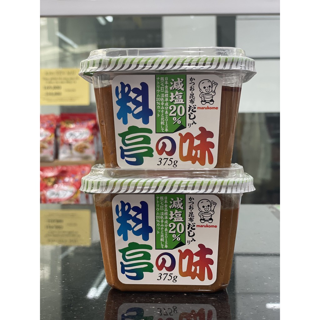 Date 12/25  Miso Dashi trộn sẵn Marukome (Cắt giảm 20% muối)  375g