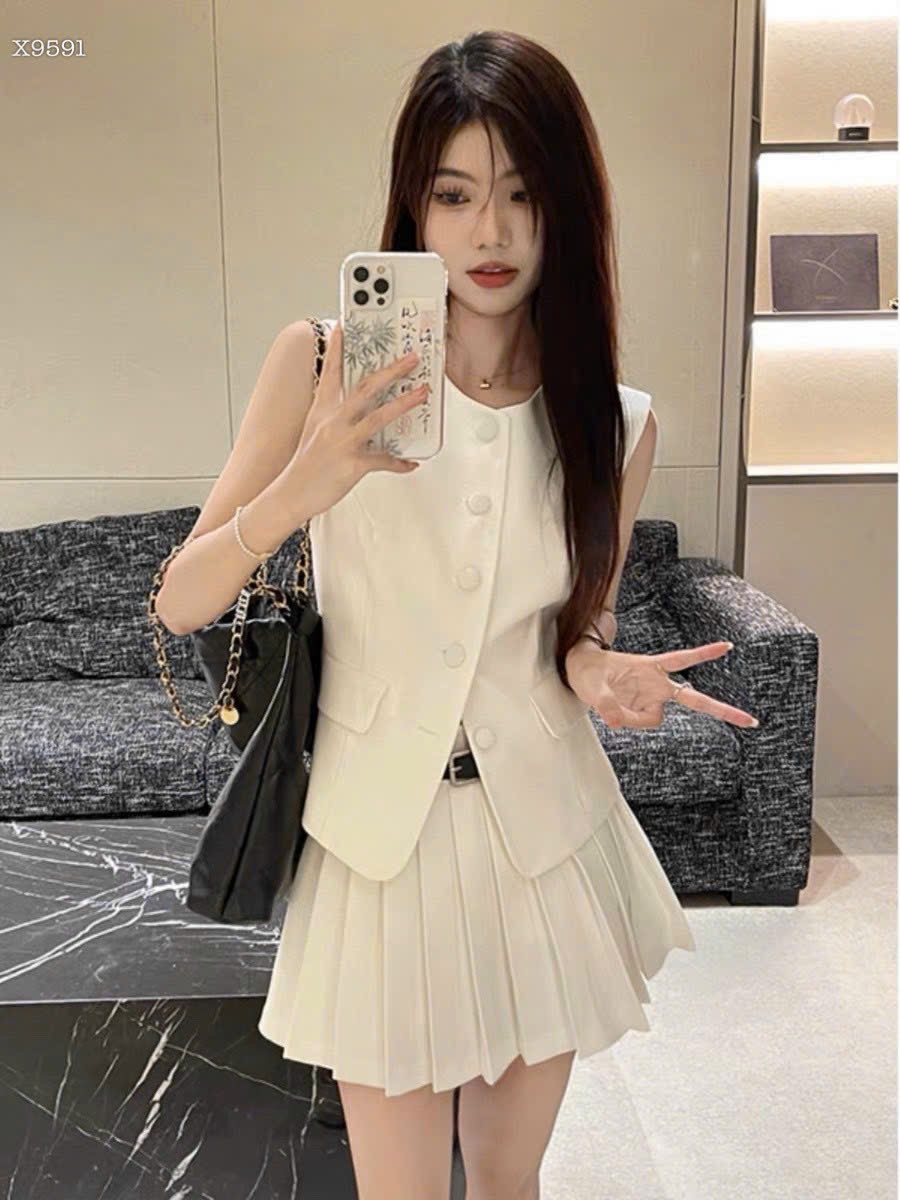 SET ÁO VEST DẠ TWET
