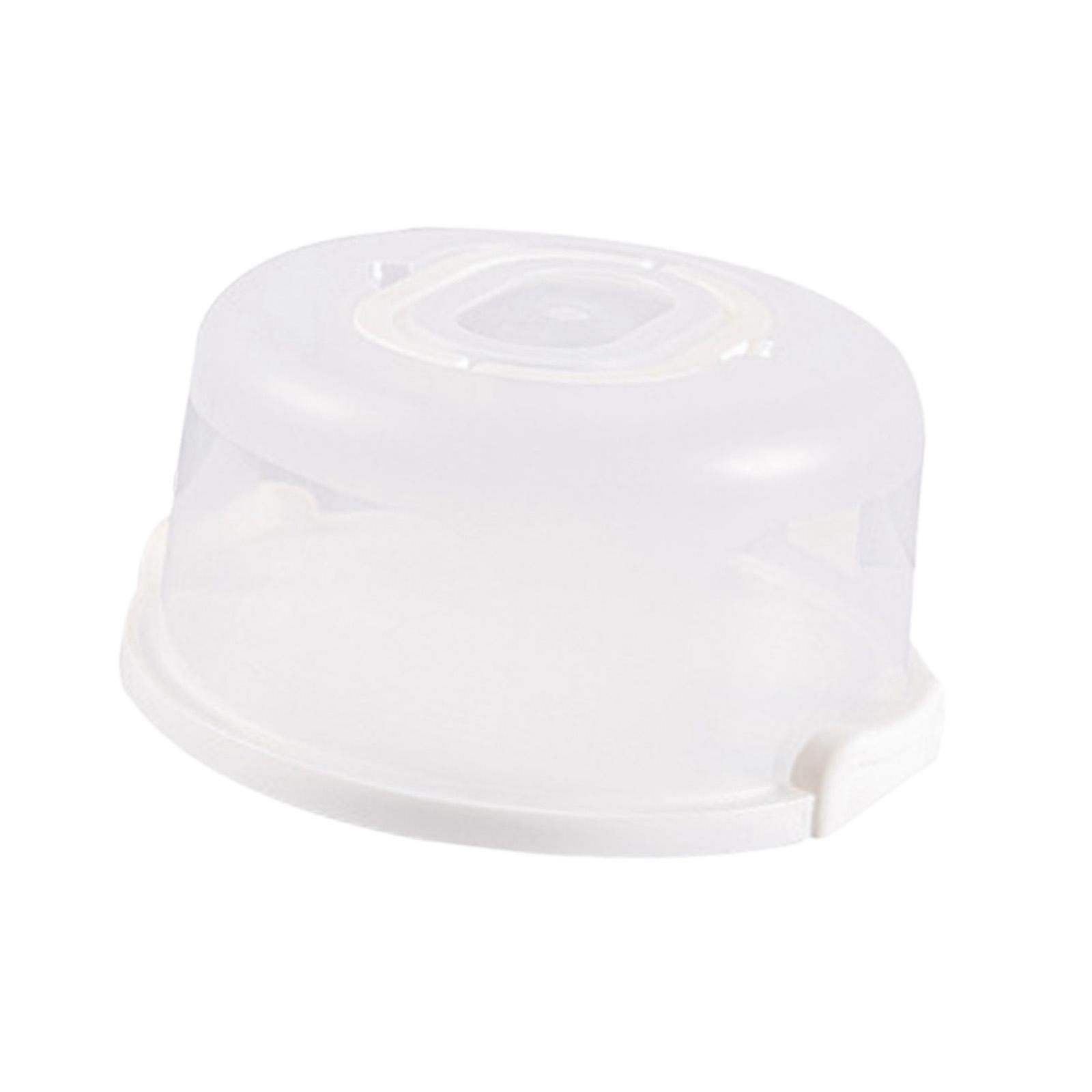 Portable Round Cake Carrier Transparent Cupcake Delivery Box for Dessert