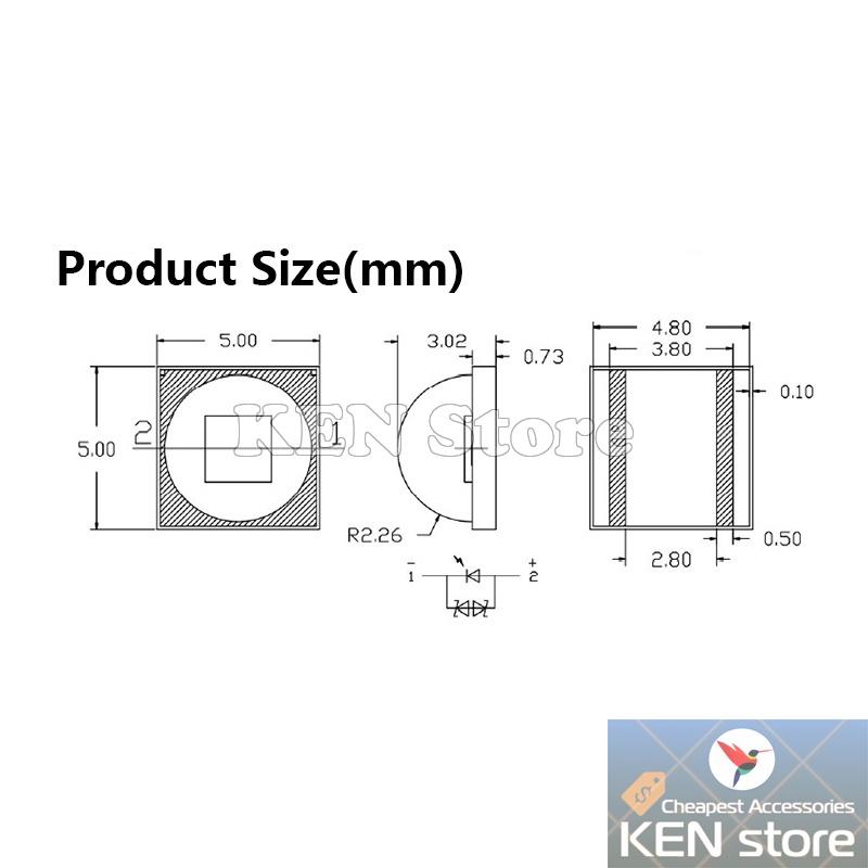 Bóng led, chip led, nhân led CREE XML2 U2 10W 3V - 3,7V DC