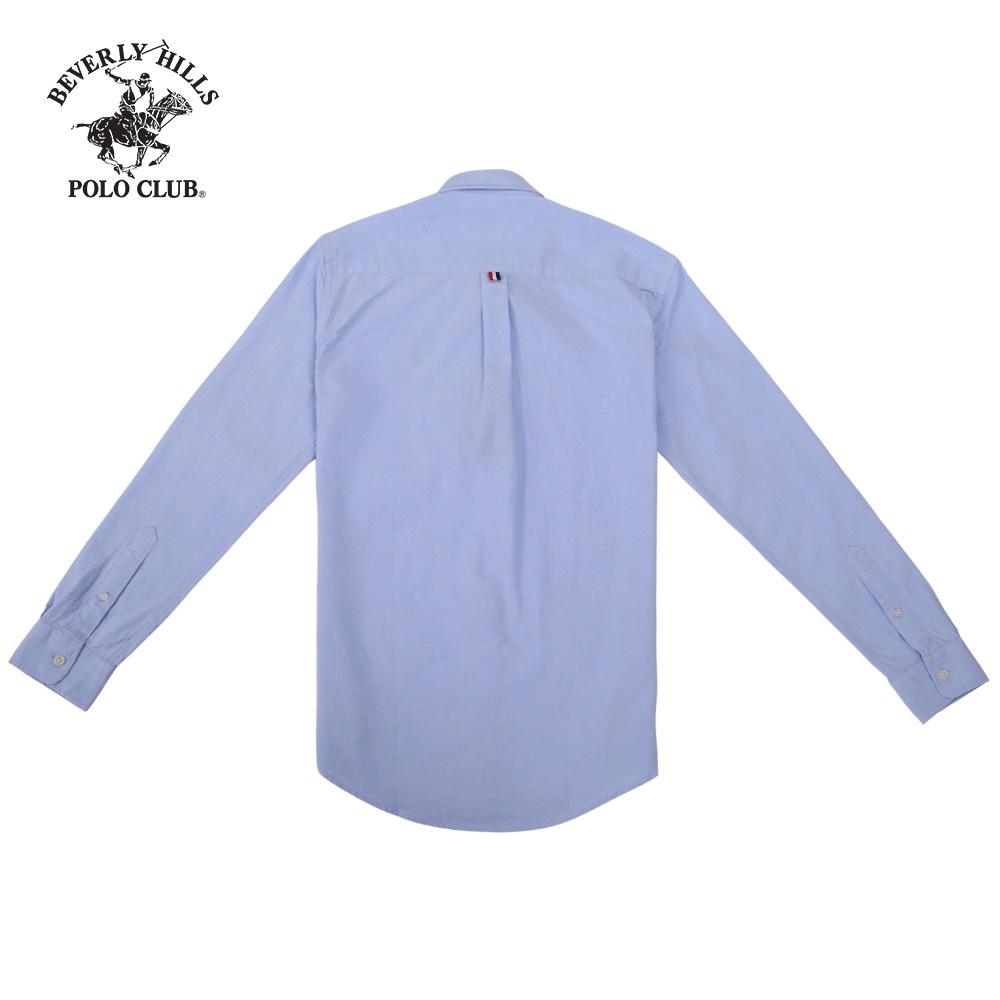 Áo sơ mi nam dài tay 100% cotton màu xanh Beverly Hills Polo Club - CMRLS20TL016