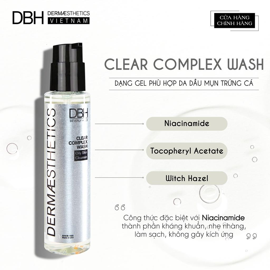 SỮA RỬA MẶT DÀNH CHO DA DẦU MỤN TRỨNG CÁ CLAER COMPLEX WASH DBH 180ML