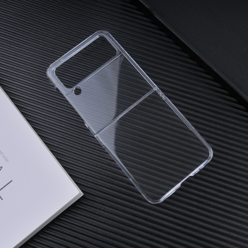 Ốp lưng Trong Suốt dành cho Samsung Galaxy Z Flip 4 Chống Sốc, Chống Ố Vàng - Hàng chính hãng