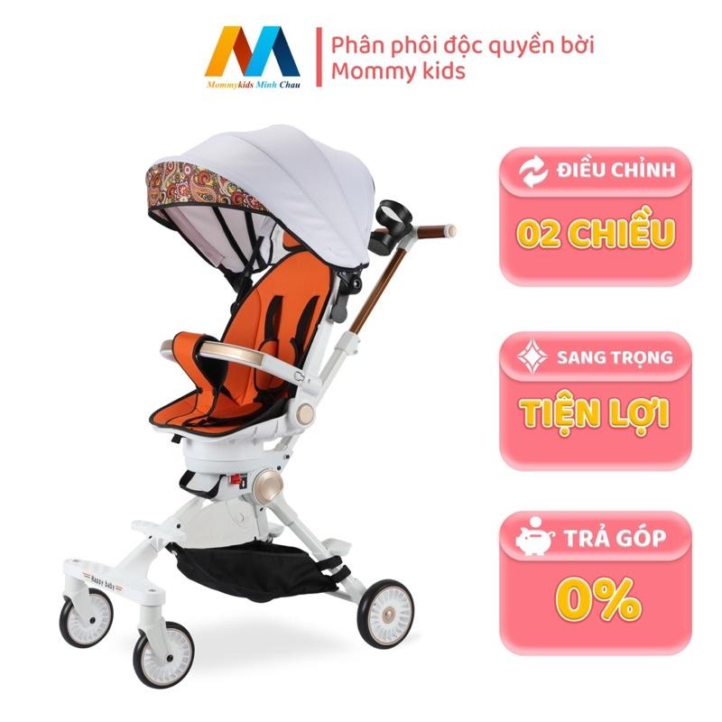 Xe Đẩy Mommykids Minh Chau , gấp gọn đảo chiều Ghế xoay 360 độ, tùy chỉnh nhiều độ nghiêng khác nhau