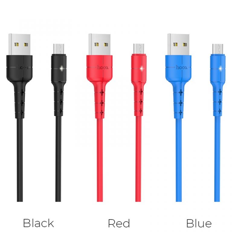 Cáp sạc nhanh Micro USB Hoco, hỗ trợ sạc nhanh 2A, chất liệu TPE siêu bền, hạn chế rối, dài 120cm dành cho Samsung, Xiaomi, Huawei, Vivo, Sony, X30 - Hàng chính hãng