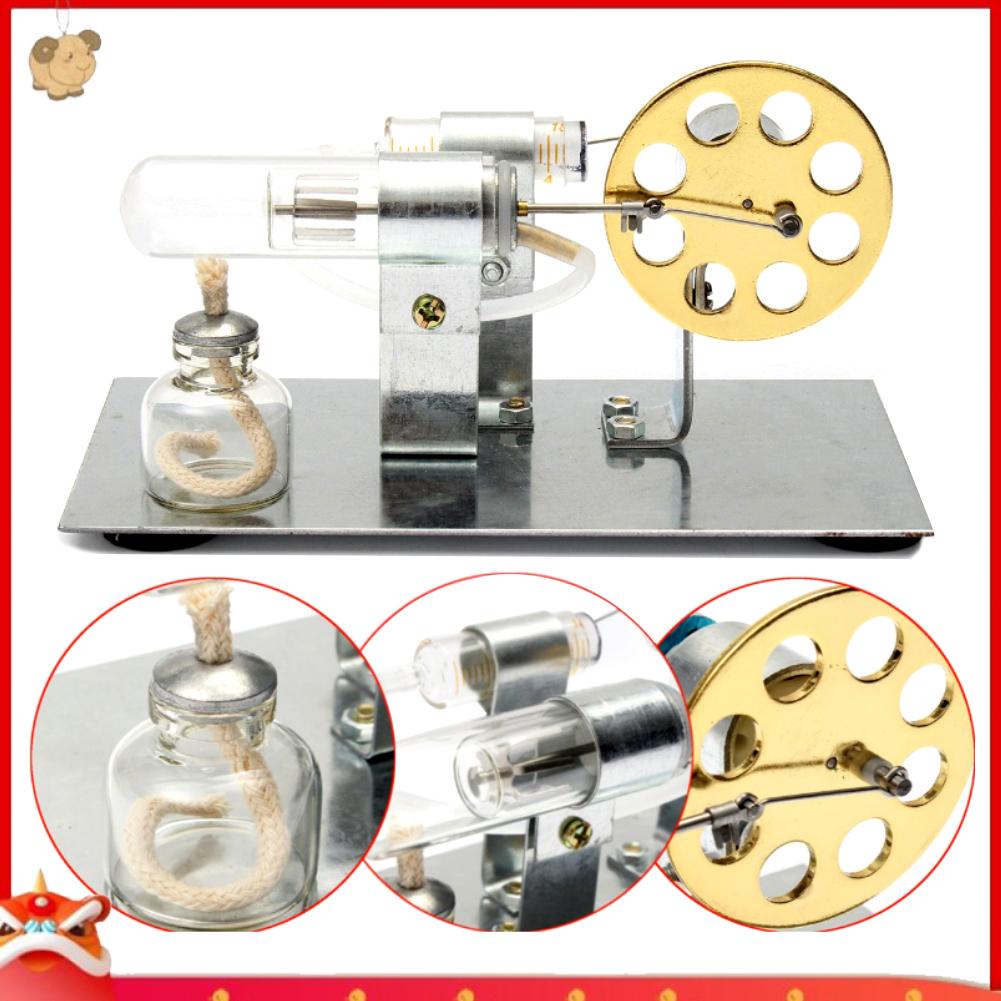 【EY】Hot Air Stirling Engine Model Electric Generator Motor Steam Power Physics Toy