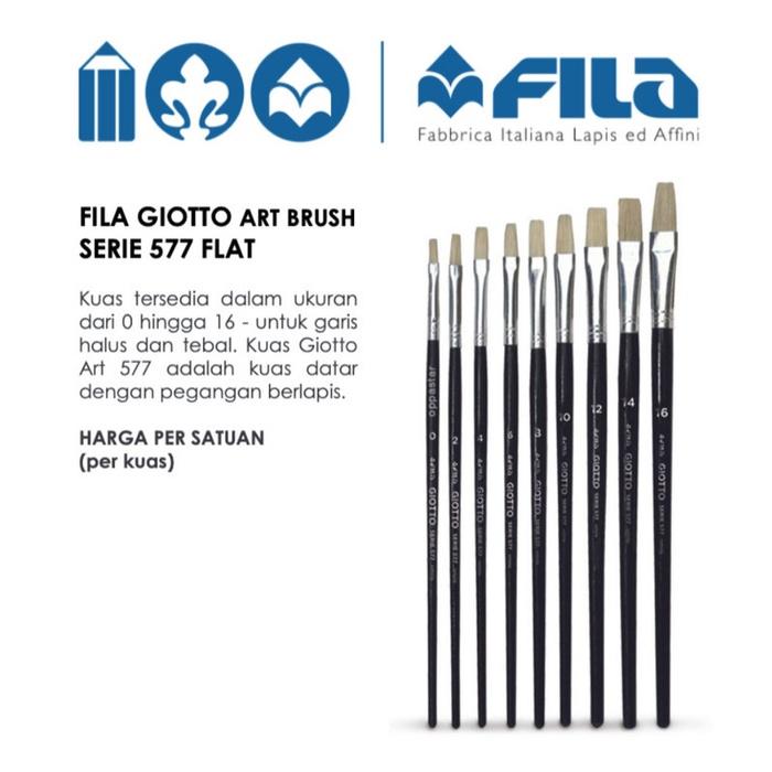 Cọ vẽ nhập khẩu Italy GIOTTO Brushes Art 577/ 6, 8 ,10, 12, 14, 16 - 570600
