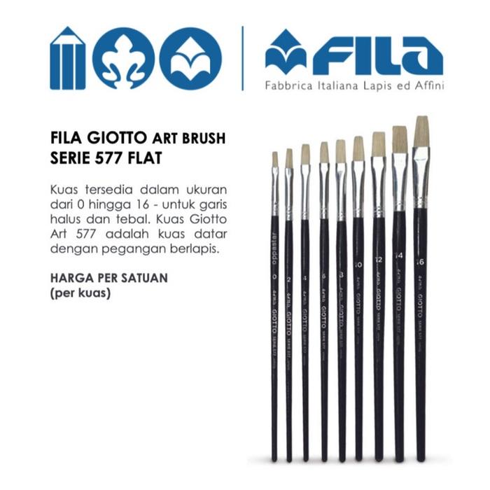 Cọ vẽ nhập khẩu Italy GIOTTO Brushes Art 577/ 6, 8 ,10, 12, 14, 16 - 570600