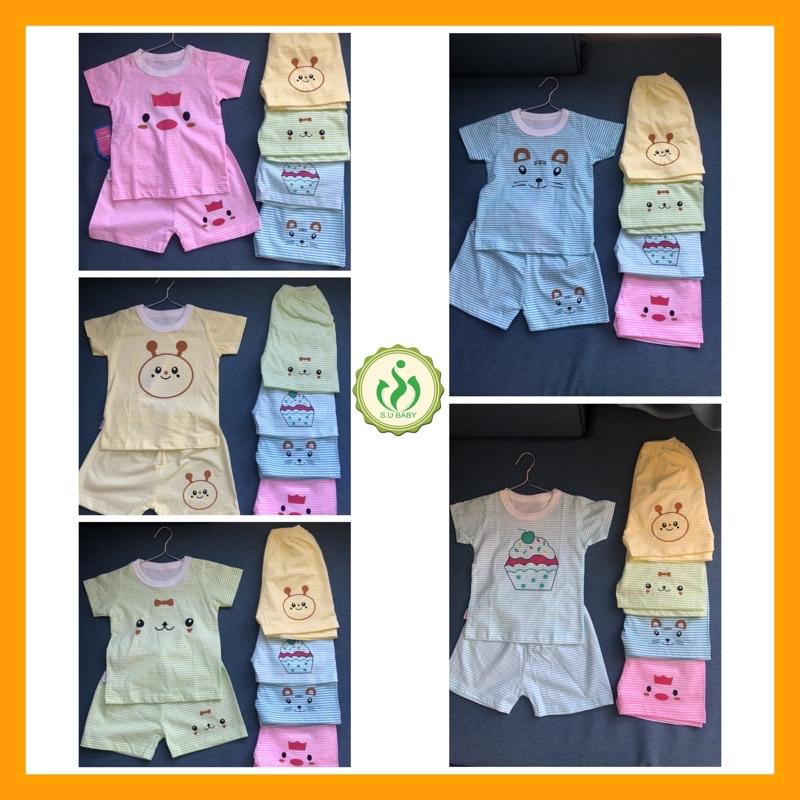 Đồ bộ ngắn tay cho bé trai và bé gái size từ 4 kg đến 14 kg
