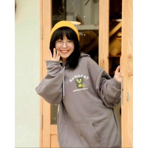 áO Khoác Nỉ Hooide Nam Nữ Unisex - Nỉ in hình 3d, Áo Hoodie Cặp Đôi Nam Nữ EUROCAT Cú Mèo HOT RẺ ĐẸP Hoodie Company Unisex - Nỉ Ngoại Kiểu Khoác Chống Nắng Couple