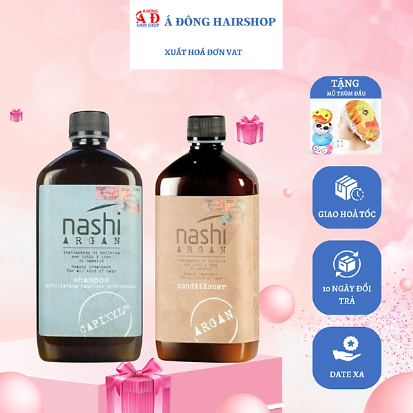 CẶP GỘI XẢ CHỐNG RỤNG VÀ KÍCH THÍCH MỌC TÓC NASHI CAPIXYL 500ML