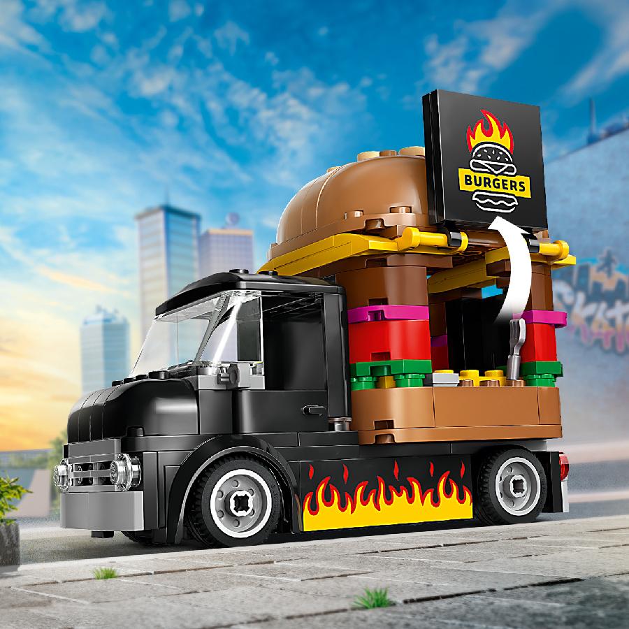 Đồ Chơi Lắp Ráp Xe Tải Burger Lưu Động LEGO CITY 60404 (194 chi tiết)