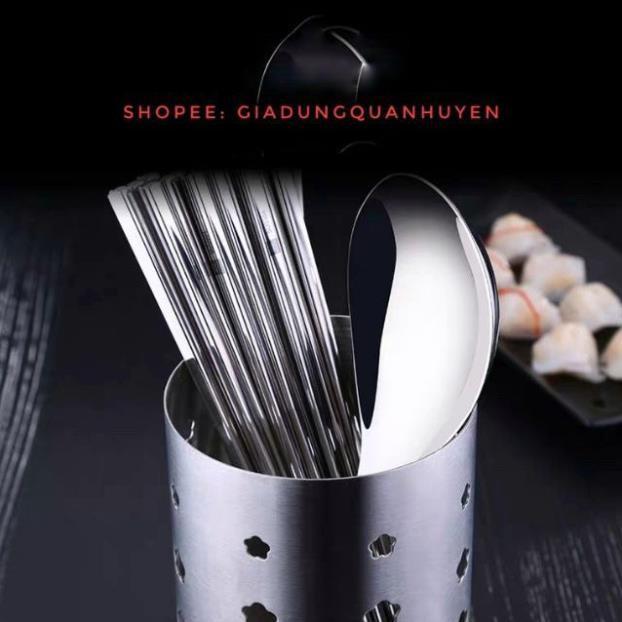 Ống cắm đũa hợp kim nhôm trống bám bẩn dầu mỡ cao cấp 2 cỡ