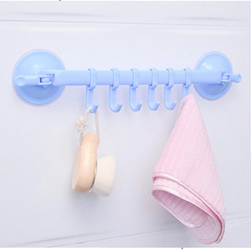 Móc Treo Đồ Hút Chân Không Tiện Dụng Thanh 6 MÓC