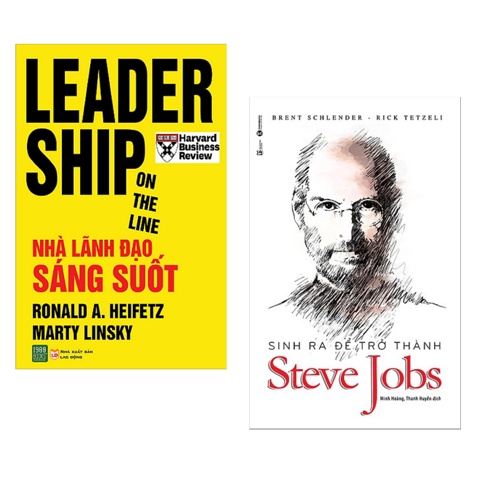 Combo Sách Hay Dành Cho Nhà Lãnh Đạo : Leadership On The Line - Nhà Lãnh Đạo Sáng Suốt + Sinh Ra Để Trở Thành Steve Jobs - (Sách Hay / Bán Chạy / Tặng Kèm Postcard Greenlife )