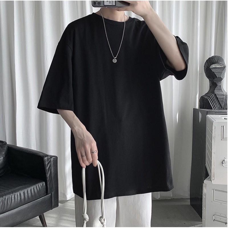 Áo thun Unisex 20We Basic Tee phông trơn nam nữ RP_01 tay lỡ oversize form rộng 4 màu