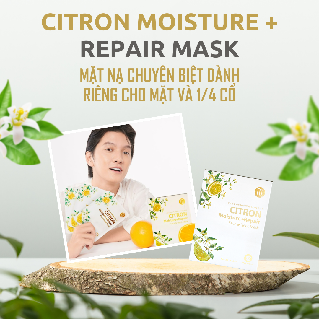 MẶT NẠ CHỐNG LÃO HOÁ VÀ CĂNG DA - CITRON MOISTURE REPAIR - 1 Miếng