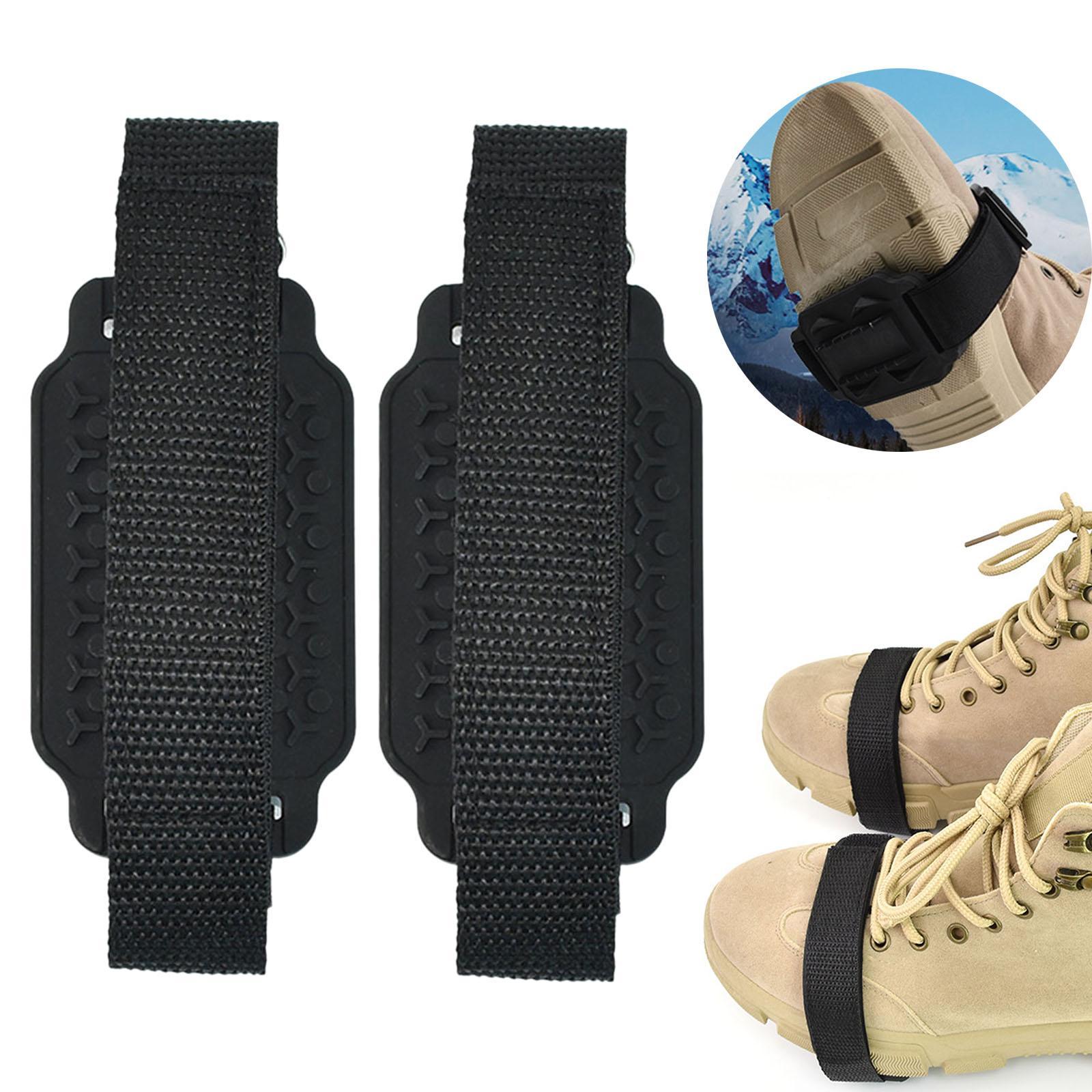 Ice Snow Grips, Crampons Spikes Shoes Ice Traction Cleats Anti Slip Shoe Cover Footwear for Walking Jogging Climbing Hiking Mountaineering