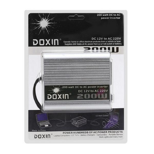 Bộ chuyển đổi điện 12V-220V-200W cho xe ô tô