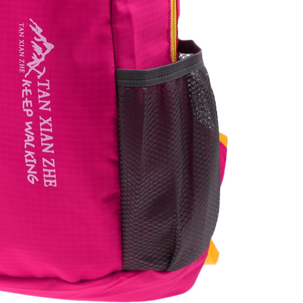 Outdoor Waterproof Foldable Backpack Hiking Bag Camping Rucksack rose