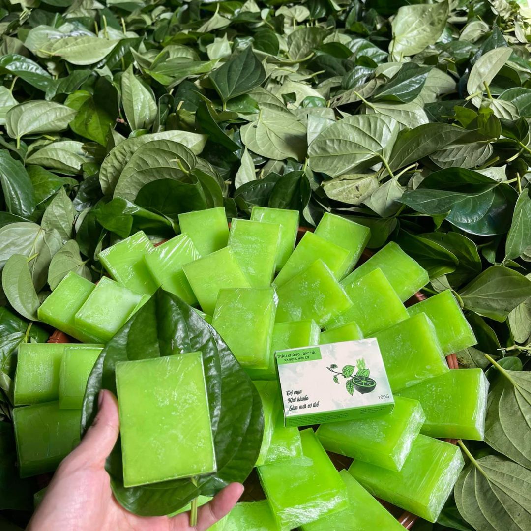 Xà bông Trầu không bạc hà Sinh dược - 100g/bánh