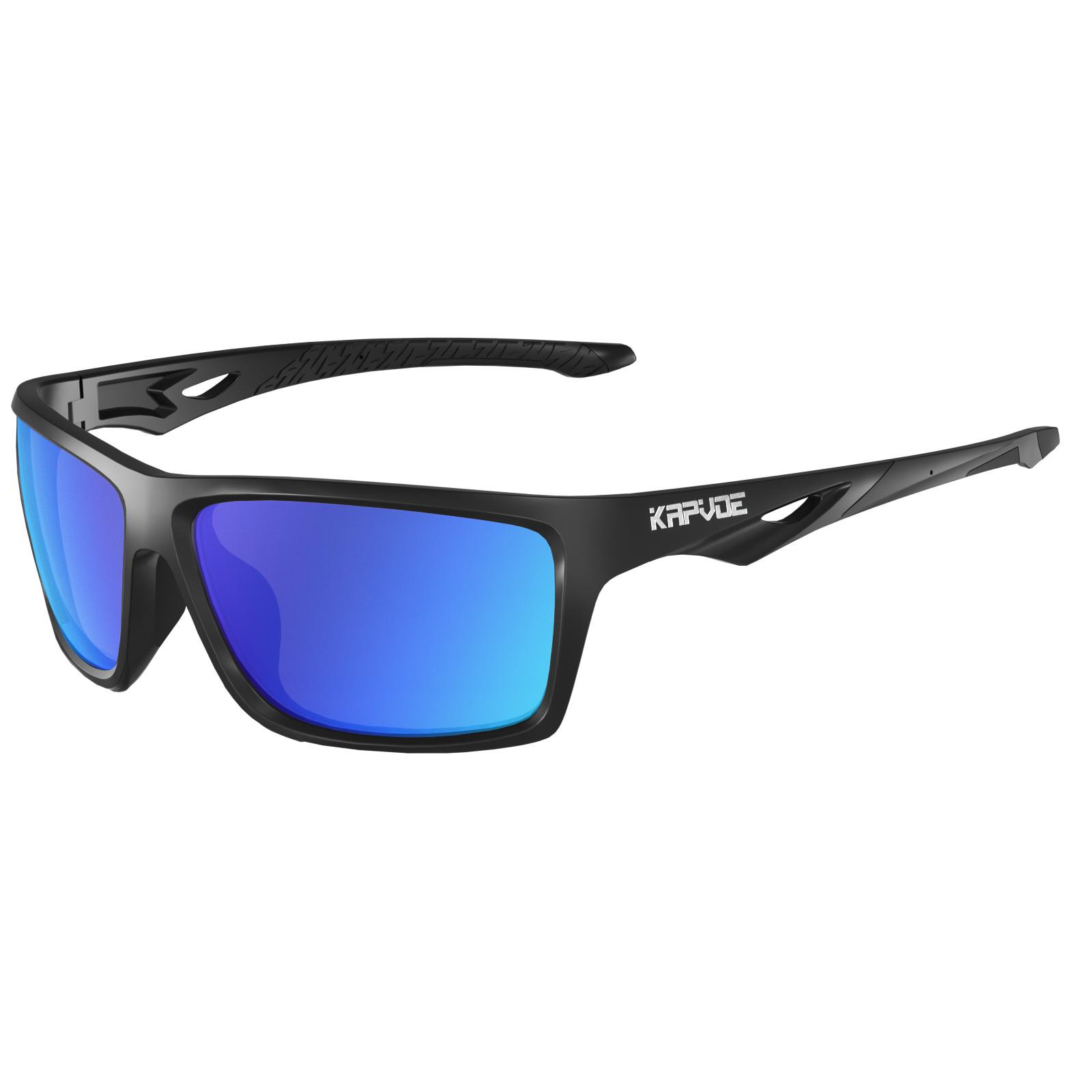 Kapvoe Kính đi xe đạp phân cực đàn ông nữ thể thao ngoài trời Kính râm UV400 Kính xe đạp MTB Kính râm xe đạp Color: KE-X5-02 Lenses Color: 1 LENS