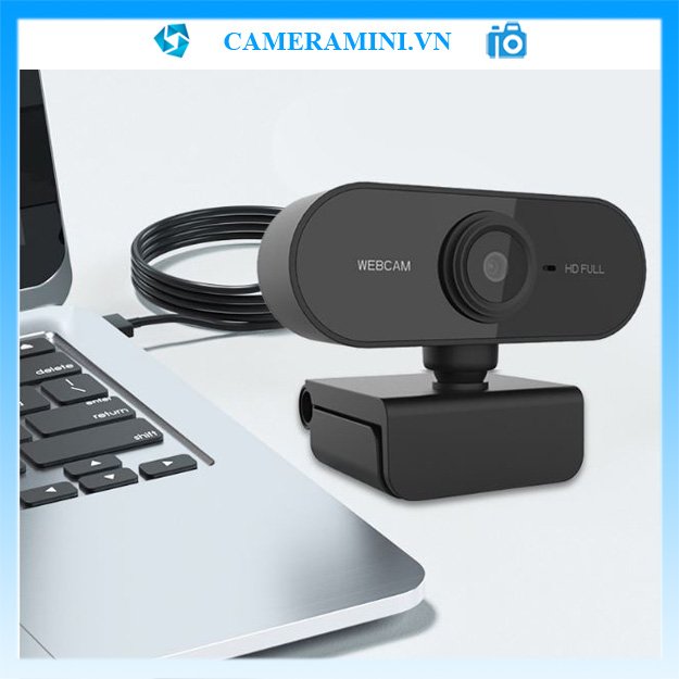 Webcam máy tính fullHD 1080p sắc nét, có mic thu âm hỗ trợ học online, livestream giảng bài. Có kẹp, cổng usb