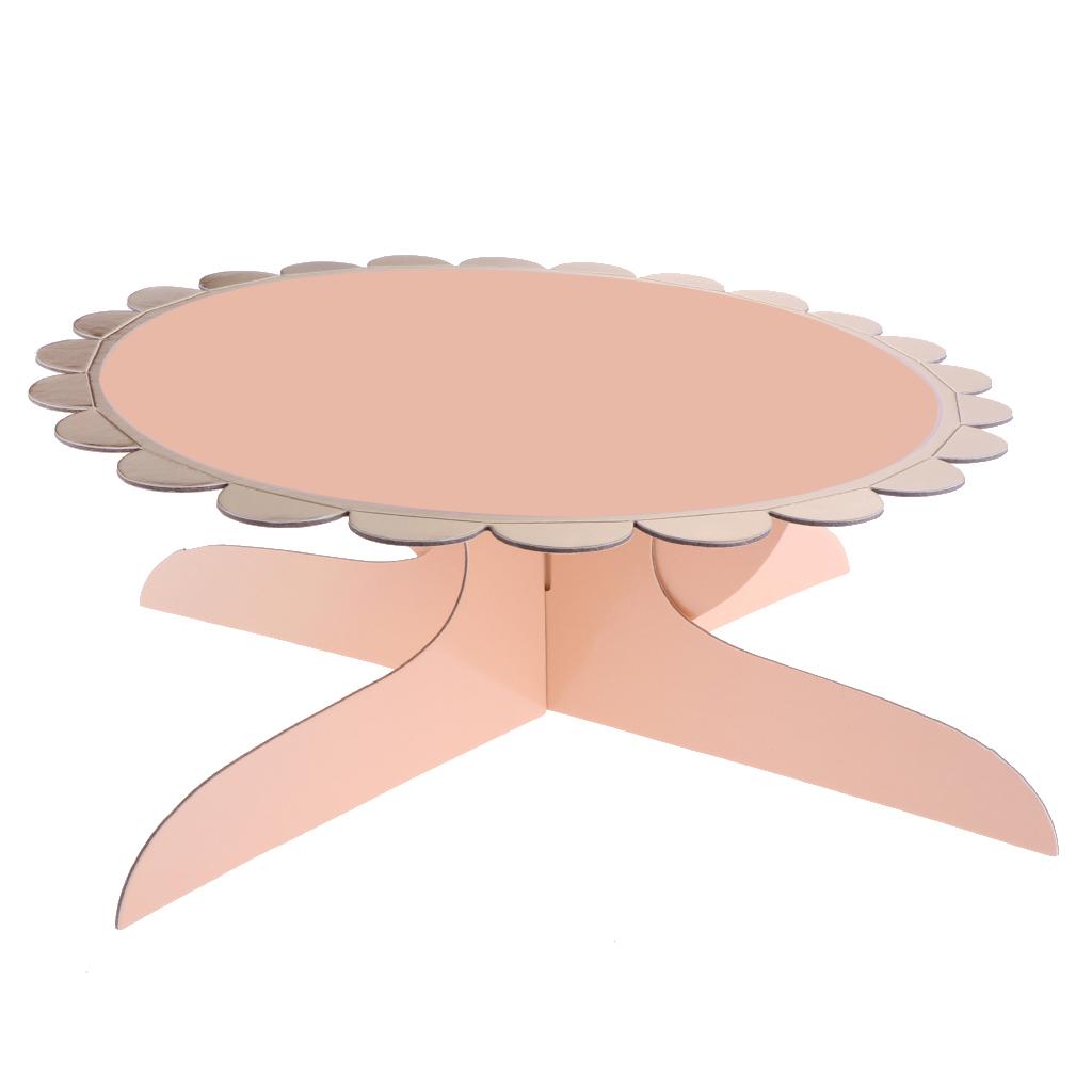 Wedding Party Paper Cupcake Stands Cake Rack Dessert Display Stand Pink