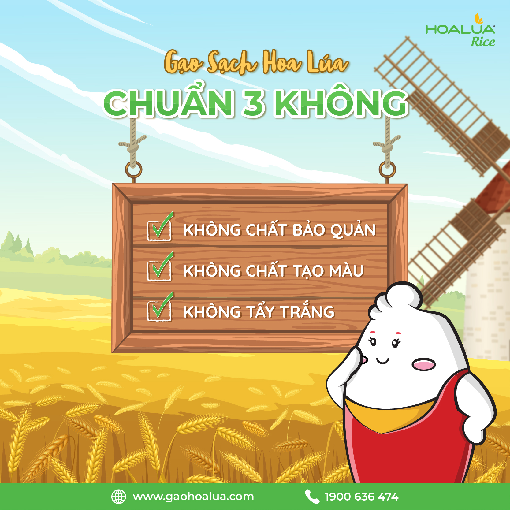 GẠO SẠCH HOA LÚA TRẮNG - Gạo Hoa Lúa