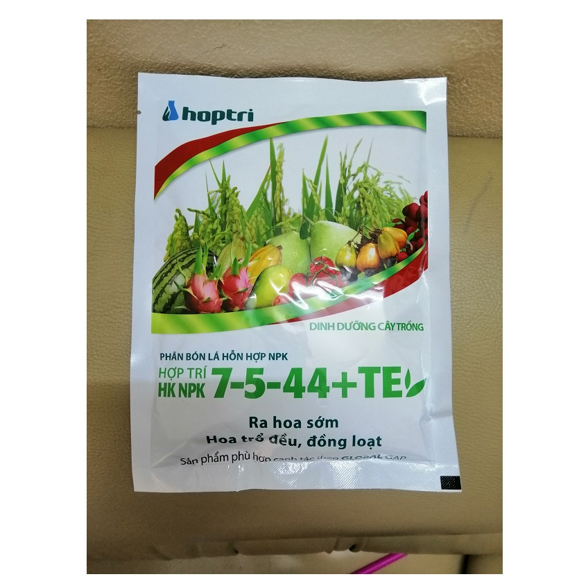 5 GÓI HỢP TRÍ HK NPK 7-5-44+TE 250G RA HOA SỚM TO TRÁI - CHẮC HẠT