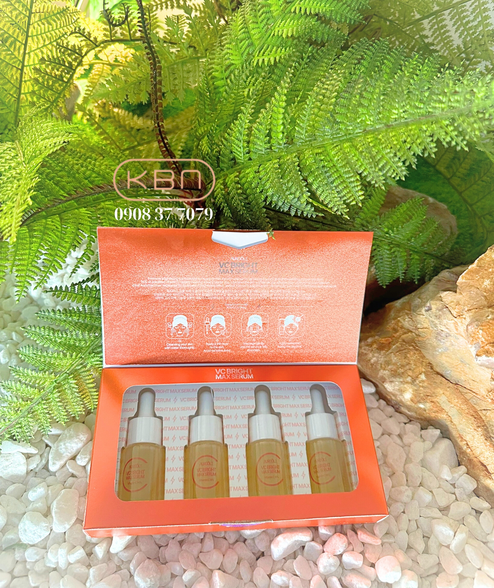 Bộ 4 Chai Serum Vitamin C - VC BRITGH MAX SERUM - Làm Sáng Da, Dưỡng Da, Mờ Thâm, Mờ Nếp Nhăn