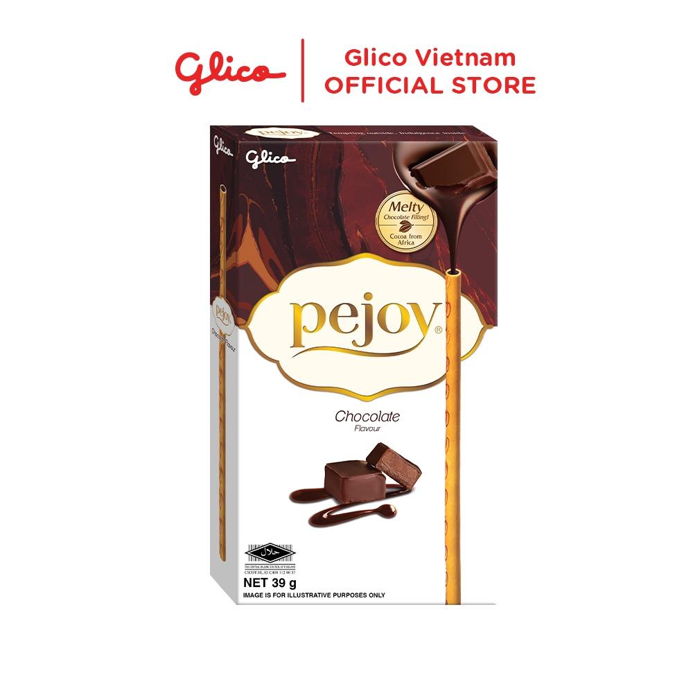 Bánh que nhân kem mix 2 vị socola & cookie GLICO Pejoy (Happy Set B 10 hộp - 5 Socola 5 Cookie)