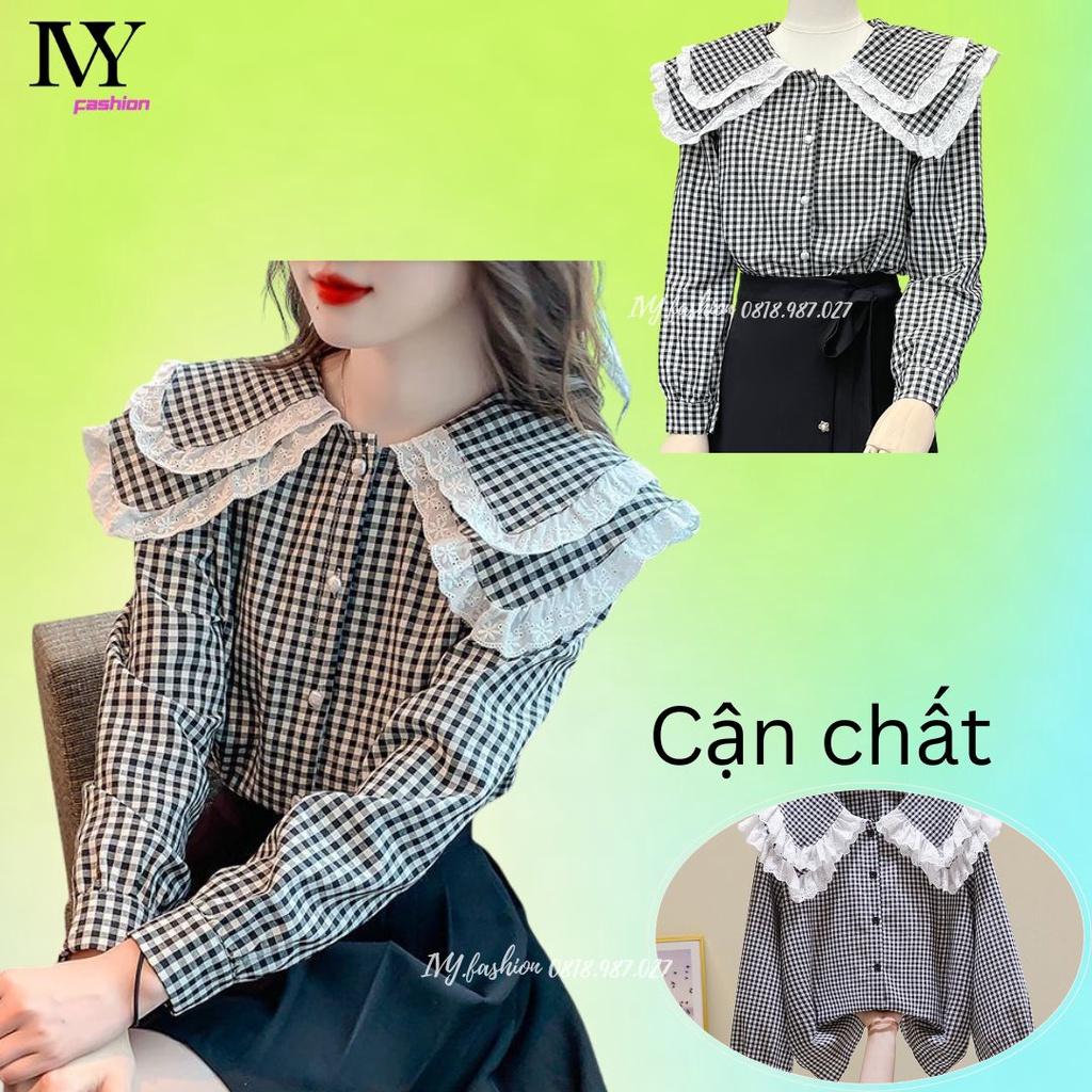 Hàng Quảng Châu45-70KG Áo sơ mi nữ áo kiểu tơ lụa pha cotton nude tay dài cổ bèo sơ mi dự tiệc công sở bigsize