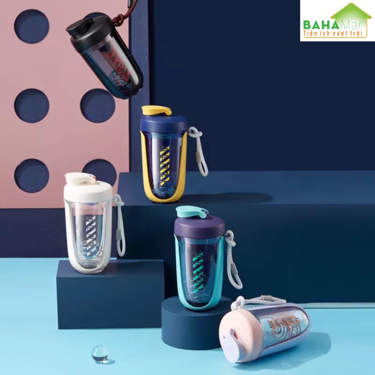 CỐC SÁNG TẠO CÓ BÓNG RUNG LẮC KHUẤY ĐỀU "BAHAMAR thiết kế dây xoắn tròn, banh lắc lò xo được làm từ inox không rỉ sẽ giúp đánh tan & lắc đều mọi hỗn hợp đậm đặc nhất.