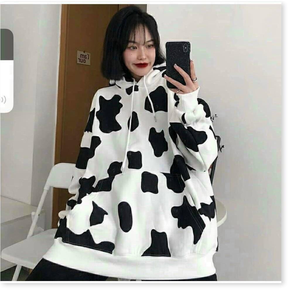 ÁO KHOÁC BÒ SỮA HOODIES UNISEX