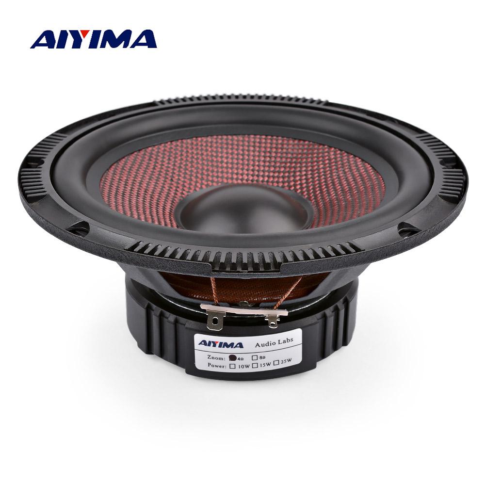 AIYIMA 6.5 Inch Âm Thanh Xe Hơi Bass Loa 4 8 Ohm 60 W Cao Cấp Sợi Thủy Tinh Âm Nhạc Loa Trầm Loa Tự Làm Hệ Thống Âm Thanh Color: 8 Ohm Speaker