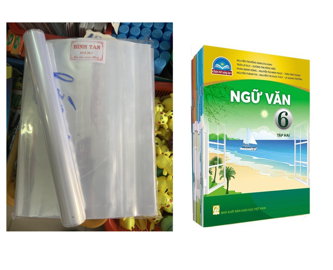 (ĐÂY LÀ GIẤY BAO) Combo 10 bao kiếng SGK lớp 6 cải cách khổ 26.7cm (CHỈ CÓ BAO KIẾNG)