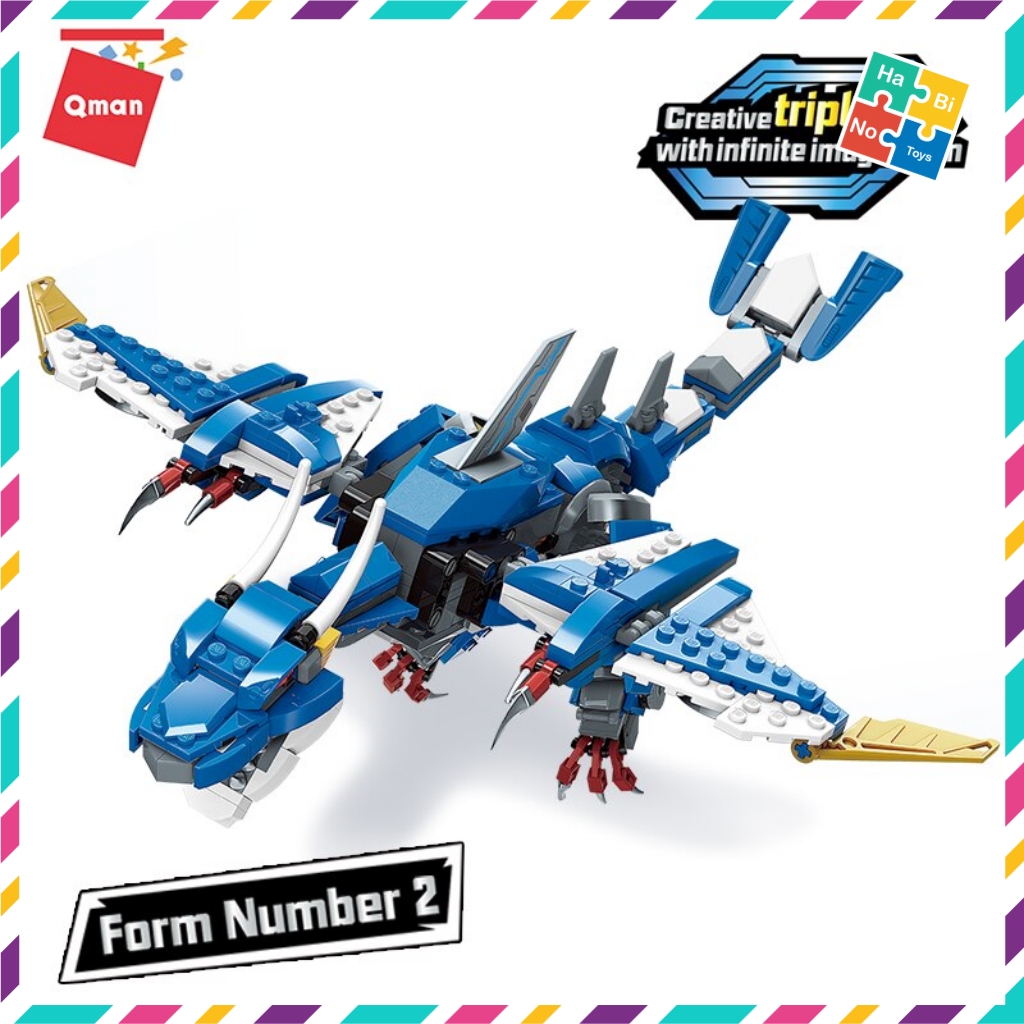 Bộ Đồ Chơi Xếp Hình Thông Minh Lego Qman 42103 - Máy Bay Trực Thăng Quân Sự Biến Hình 604 Mảnh Ghép Cho Trẻ Từ 6 Tuổi
