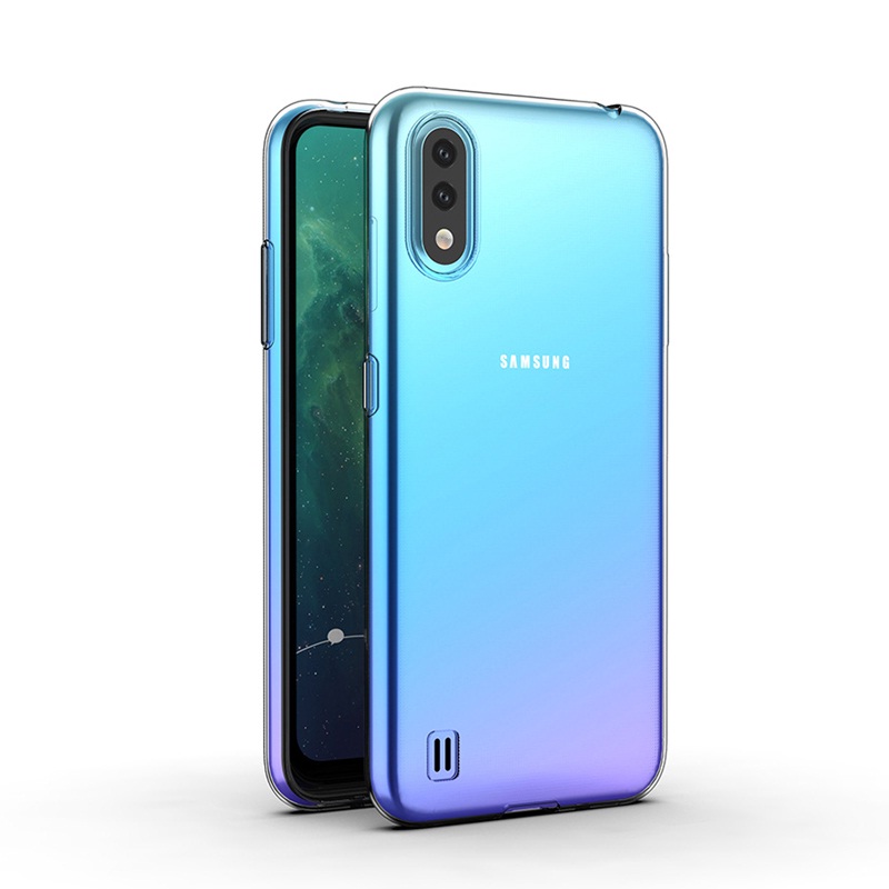 Ốp lưng dẻo silicon cho Samsung Galaxy A01 hiệu Ultra Thin - Hàng nhập khẩu
