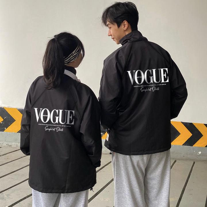 Áo Khoác Dù Local Brand VOGUE Jacket Mero 2 lớp dày form rộng Unisex cổ bẻ