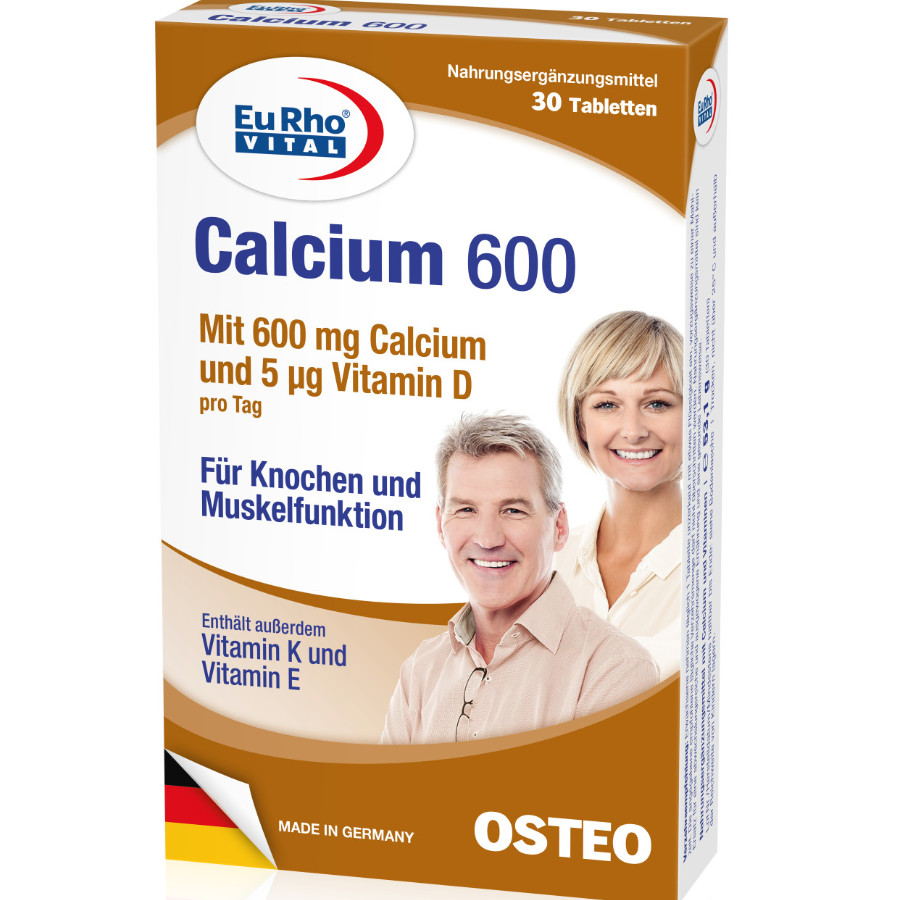 Thực phẩm chức năng bổ sung canxi EuRho Vital Calcium 600