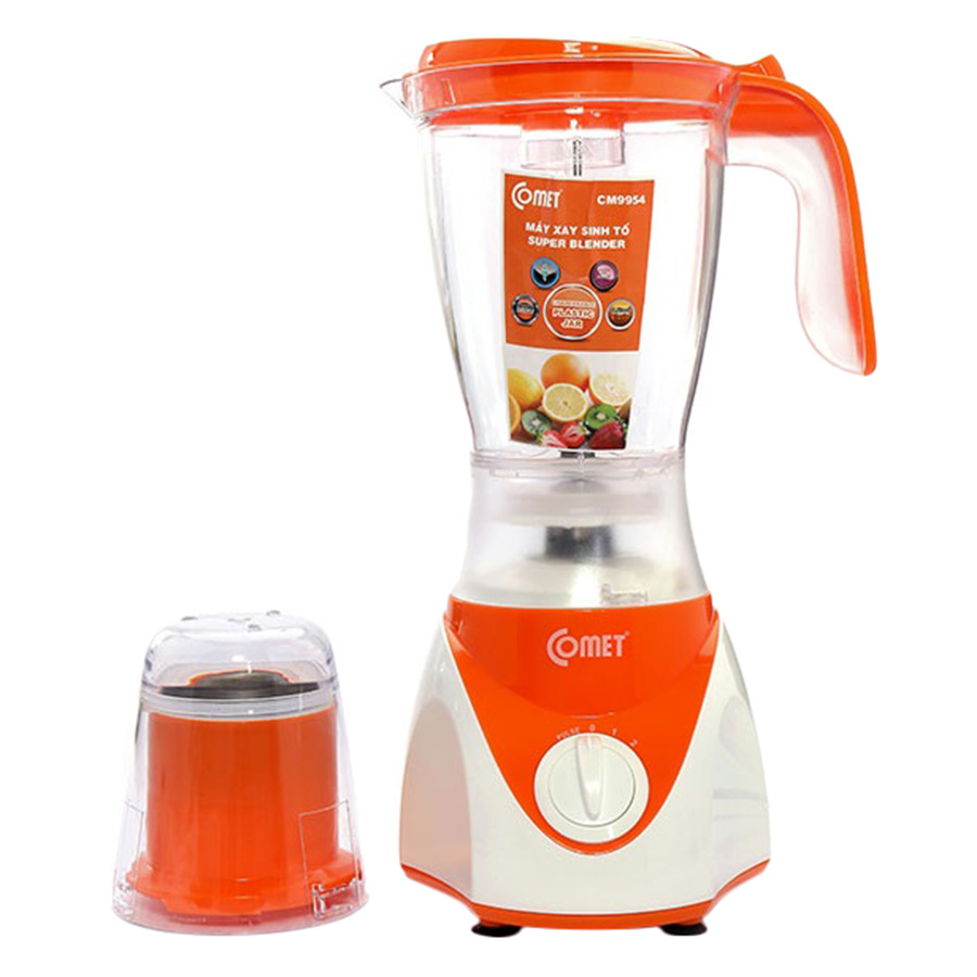 Máy Xay Sinh Tố Comet CM9954 - Trắng Cam - Hàng Chính Hãng