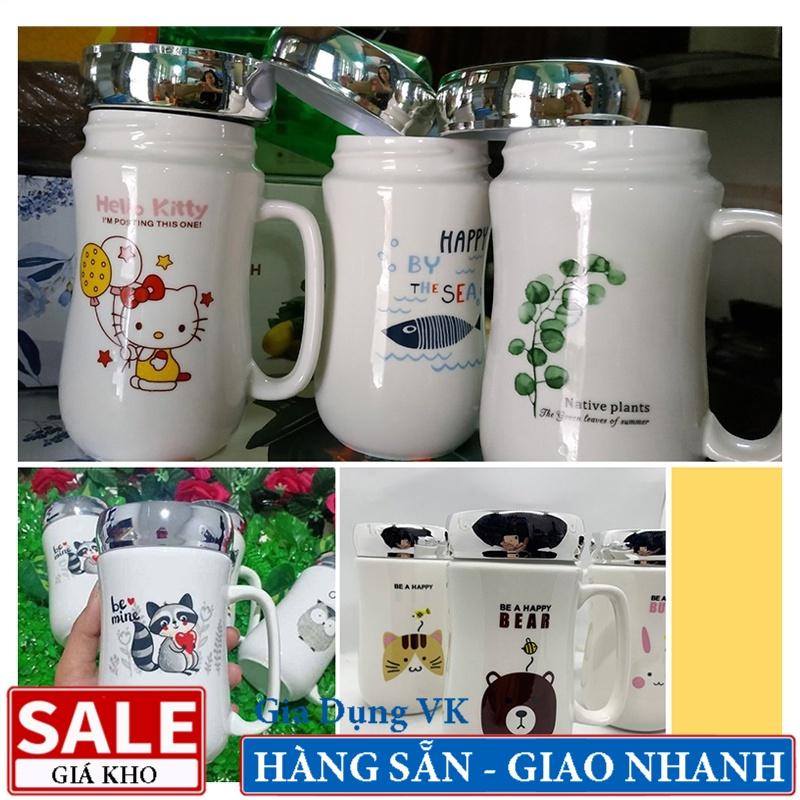 Ly Sứ Nắp Gương Soi Hàn Quốc - Nhiều Hình