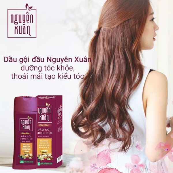 Dầu gội Dược liệu Nguyên Xuân Nâu/Đỏ - Dành cho tóc thường