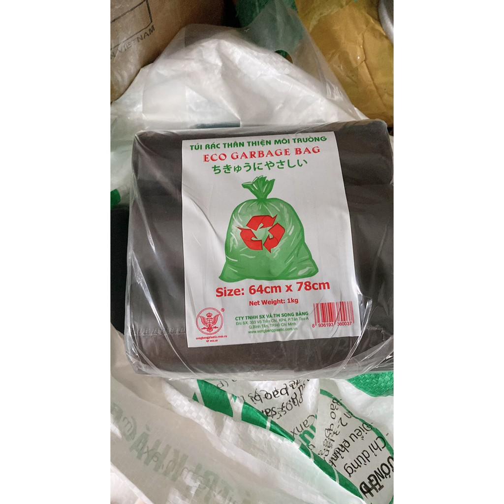 Túi Đựng Rác Màu Đen 1kg - Đủ Size: Đại - Trung - Tiểu - Thân Thiện Với Môi Trường
