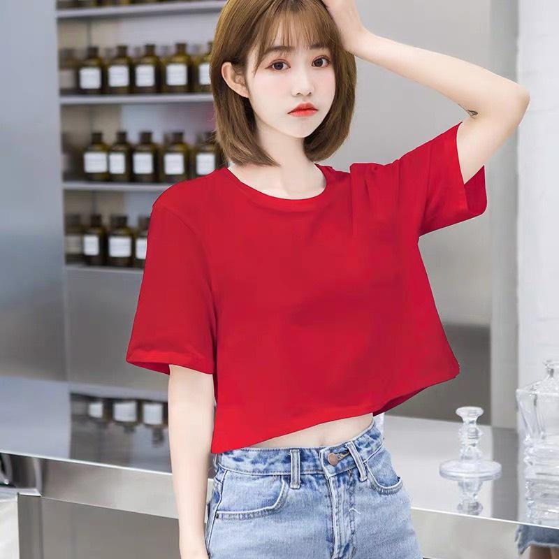 Áo croptop nữ tay lỡ đẹp cao cấp form rộng kiểu ulzzang 4YOUNG CRT01