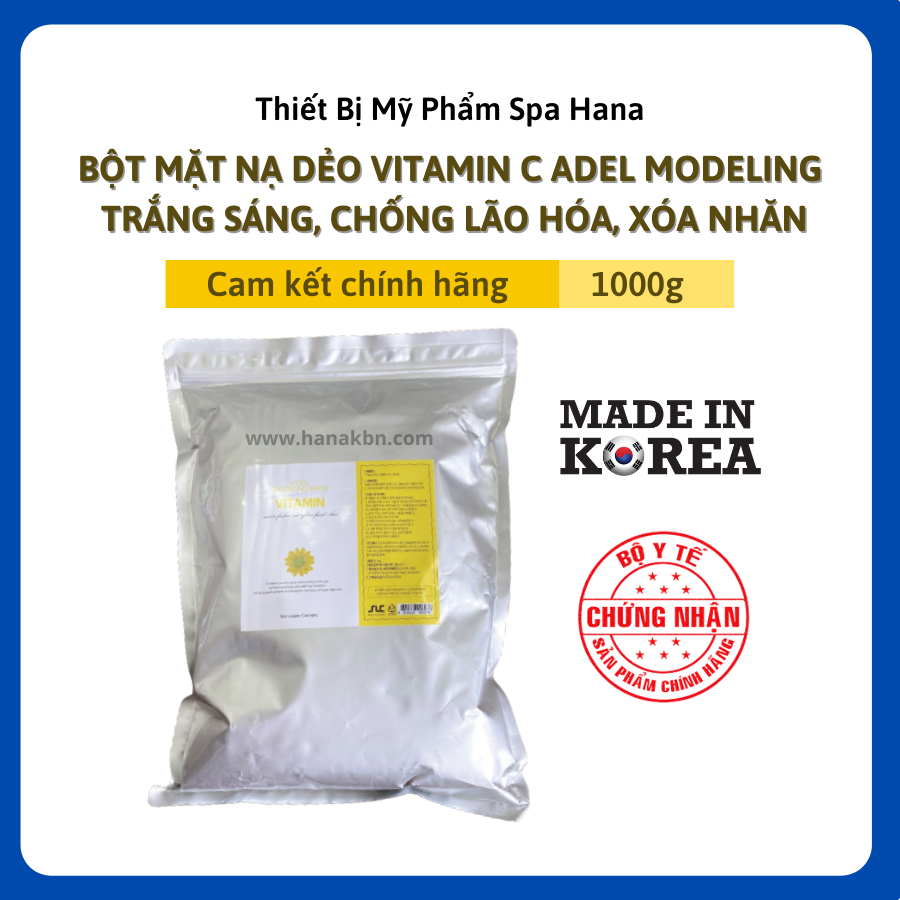 Mặt Nạ Vitamin C - Mặt Nạ Bột Dẻo Adel Mask Hàn Quốc (Hàng Chính Hãng)