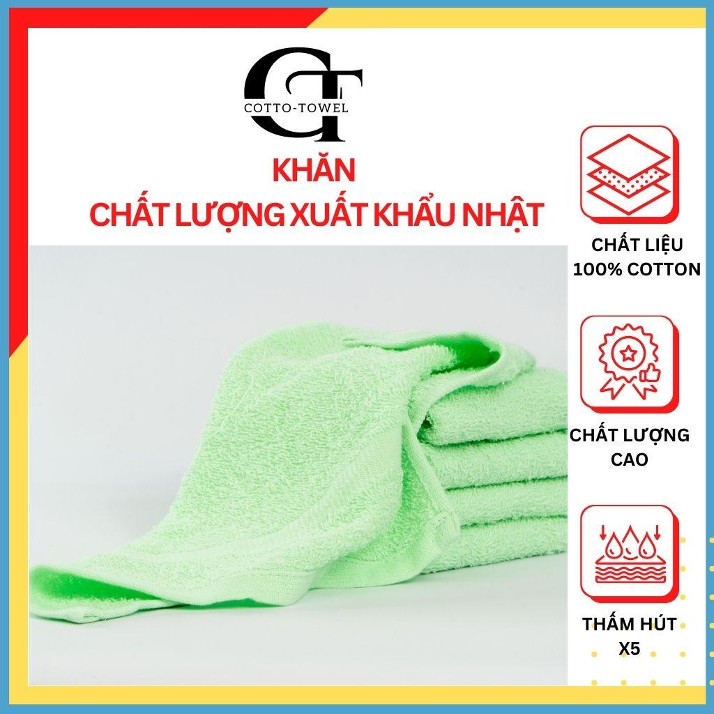 Khăn mặt Cao cấp 100% Cotton Mềm mịn, thấm hút HÀNG XUẤT NHẬT