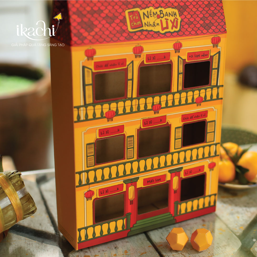 Combo Quà Tết Xanh IKACHI | NHÀ TẾT CỔ TRUYỀN | Quà Tết Ý Nghĩa 2026 | Hộp Quà Tặng Tết