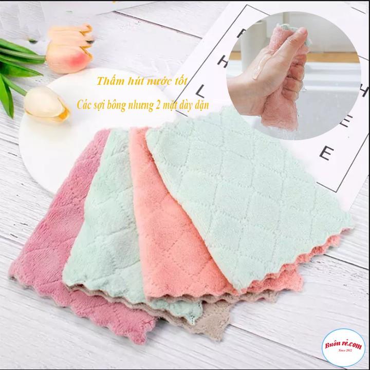 SỈ 100 KHĂN LAU BẾP ĐA NĂNG - LAU CHÌU BỤI BẨN HIỆU QUẢ br00361